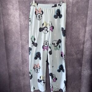 Disney Minnie‎ Mouse Pajama Pants Womens XSmall Baby BlueSoft Cozy Stretch
